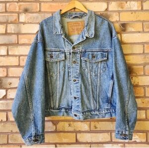 Vintage 80s Large Levi's Denim Trucker Jacket